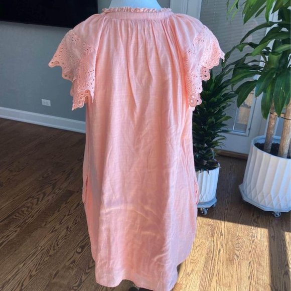 Who What Wear Dress Eyelet Sleeves With Pockets Size Medium Never Worn - Picture 3 of 6